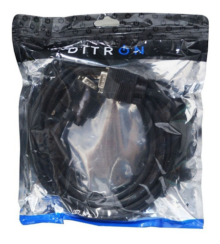 Imagen 4 de 8 de Cable De Vga A Vga - Con Filtros - 5 Metros Ditron