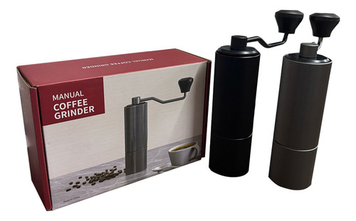 Moedor De Café Manual Inox Com Manivela Giratória Moer Grãos