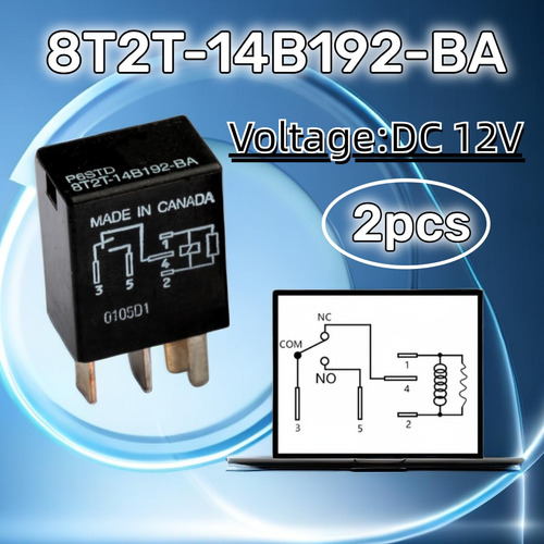 Relés Dc12v 2piezas Para Control De Dispositivos
