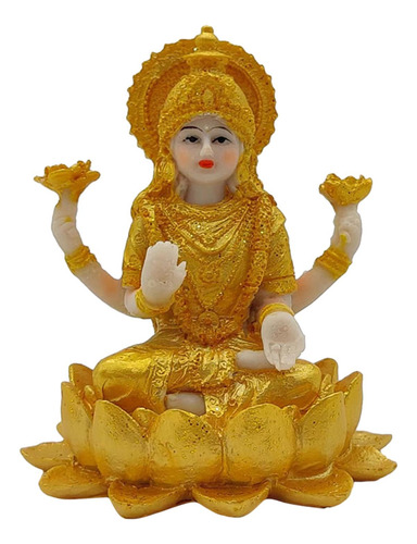 Estatua De Hindú Tailandesa Sobre Loto, Decoración De