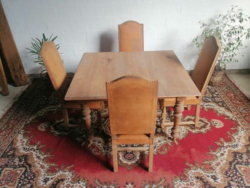 Mesa Comedor Cocina Barbacoa En Cedro Maciza Rustica Antiguo (Usado)