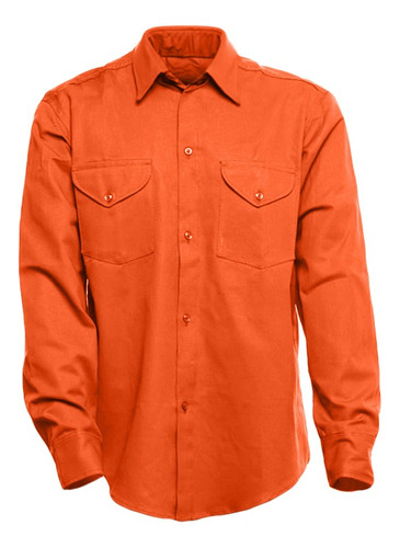 Camisa De Trabajo Grafa 70 Color Naranja Sifega