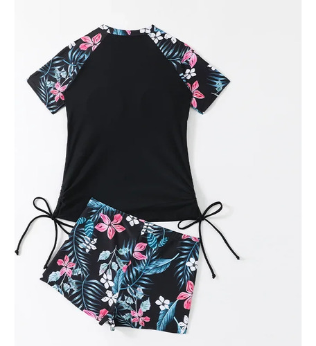 Conjunto De Traje De Baño De Dos Piezas Con Estampado Tropic