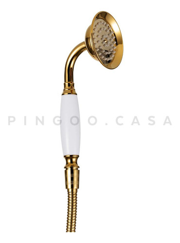 Misturador Duplo Comando De Piso Para Banheira - Dourado