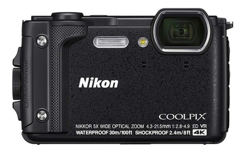  Nikon Coolpix W300 compacta color  negro