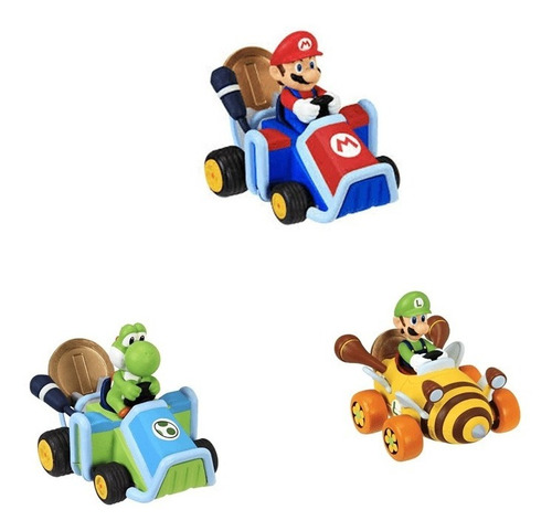 Mario Kart Coin Racers Set Vehículos Retrofricción Sku 5193