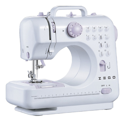 Máquina de coser recta Zego ZC1000 portable blanca 220V