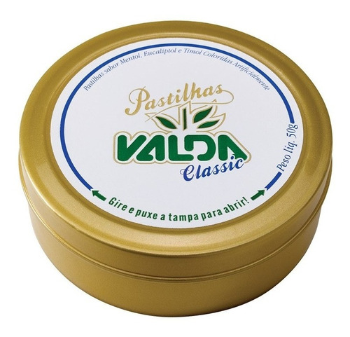 Pastilha Valda Classic 50 Gr