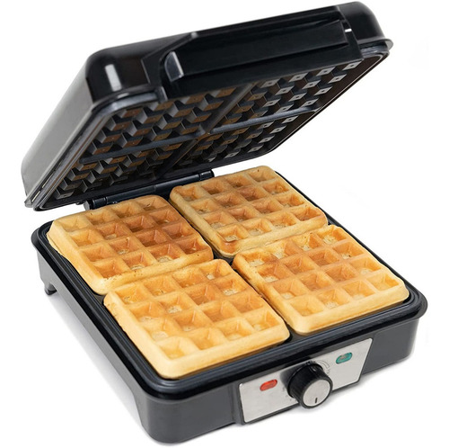 Waflera Eléctrica Masterchef Mk-wm-4 Color Gris 120v