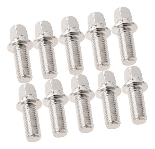 3 Conjunto De 10 Tornillos Para Fijar Pedal De 3 Piezas