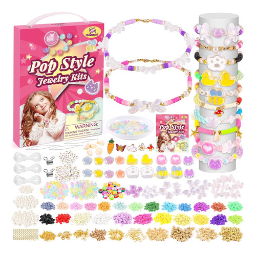 Pp Opount Kit Para Hacer Pulseras De 2248 Piezas: Haga 14 Pu