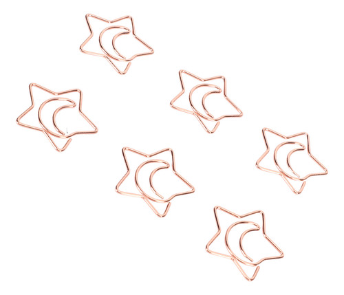 Clips De Papel Pequeños, 100 Unidades, Con Forma De Estrella