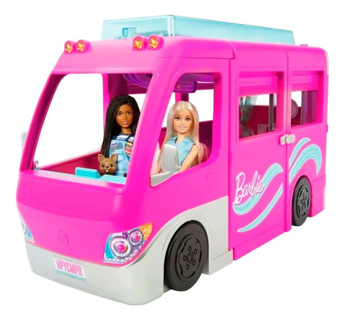 Camper De Los Sueños Barbie Mattel Color Rosa +3 Hcd46