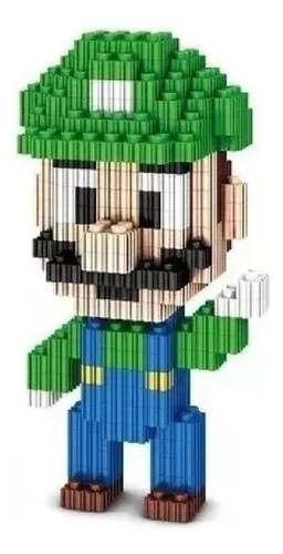 Mini Bloques Didactico Luigi Figura 3d Armable