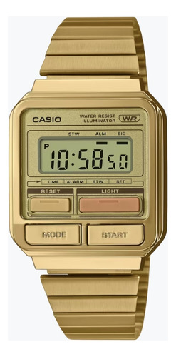 Casio A120weg 9a Retro Vitage Digital Dorado Original 
