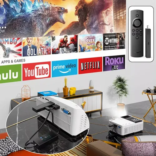Tmy Proyector Wifi 5g Con Bluetooth 5.1 Pt-06 9500 Lumens