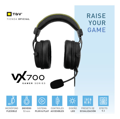 Ltc Audifono Gaming Thonet & Vander Vx700 Usb Sonido 7,1