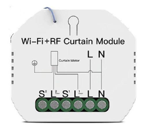 Interruptor De Cortina Wifi + Rf Alexa Google Home 