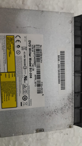 Gravador Dvd Notebook Dvd Writer Model: Su-208cb/scfh (Usado)