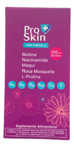 Pro Skin 60 Capsulas Bioswiss Niacinamida Nutricioncelular No Aplica