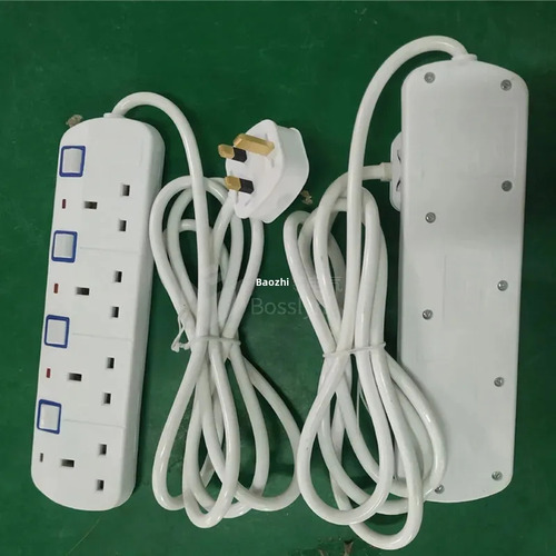 Enchufe Bosslyn Estándar Británico De 4 Enchufes Blanco 6601