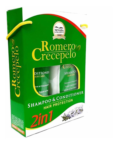 Romero Crece Pelo Shampoo 400 Ml Y Acondicionador 200 Ml