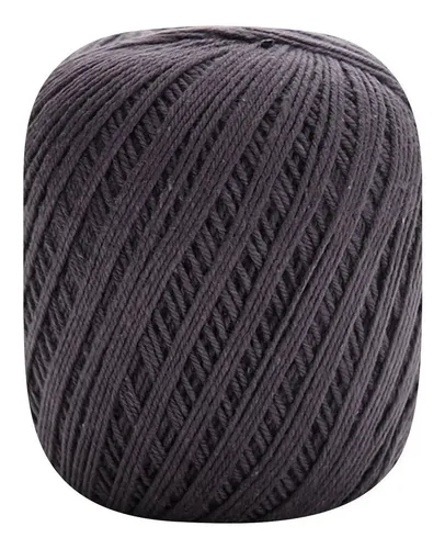 Barbante Barroco Maxcolor Nº 4 200g 338mts Cor 8323- Cinza Onix