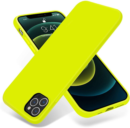 Funda Para iPhone 12 Pro Max Amarilla Fluor Otofly 