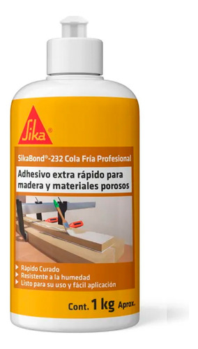 Sikabond 232 Cola Fría Profesional Secado Extra Rápido 1 Kg