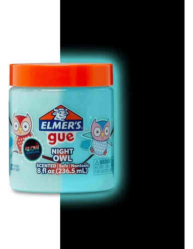 Elmer's Gue Night Owl - Pegamento - Slime - Masa Pegajosa
