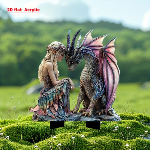 Cartão K Beautiful Elves And Garden Pules Wear-courtyard