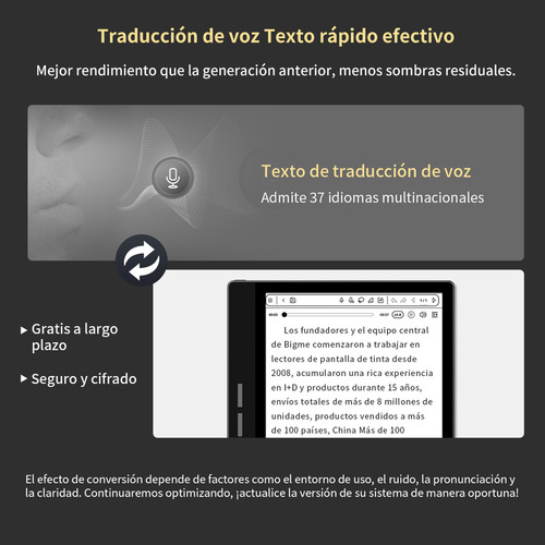 . Leitor Eletrônico Bigme B751c De 7 Cores Com Tela