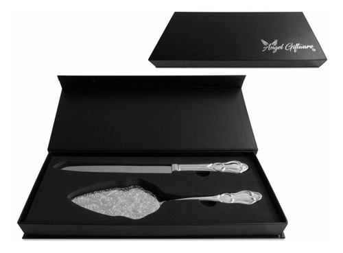 Angel Giftware Wedding Cake Knife And Server Set | Silver Pl