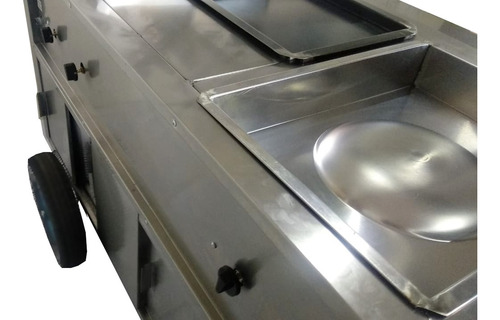 Carrito Para Tacos De 1.45m Par (bistec,chorizo,birria) Etc.