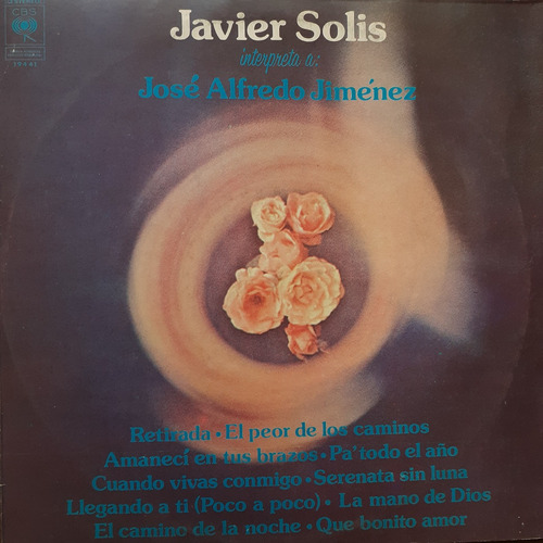 Vinilo Javier Solis (interpreta A Jose A.jimenez)