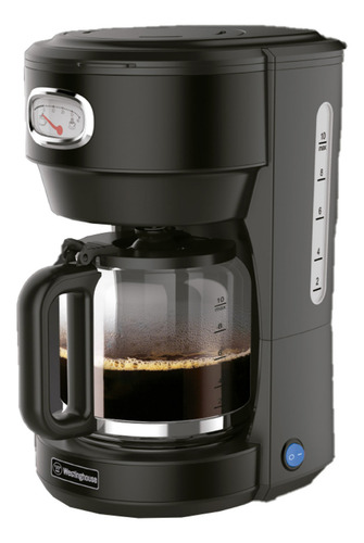 Cafetera De Filtro Westinghouse Negro Retro 1.25 Lts 1000w