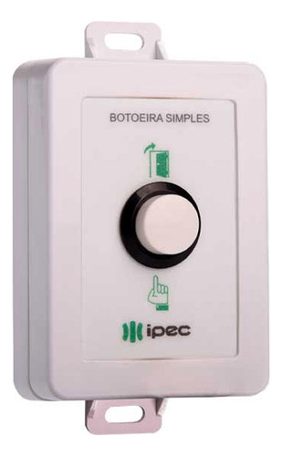 Botoeira Simples 1 Botão Com Fio Acionamento Ipec