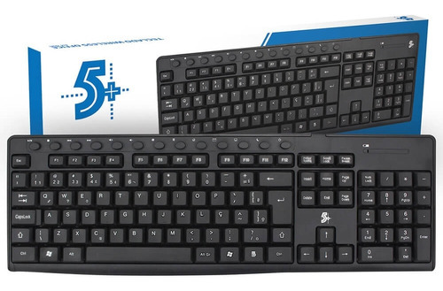 Teclado Wireless Sem Fio Office Tw-500 2.4ghz Preto 5+