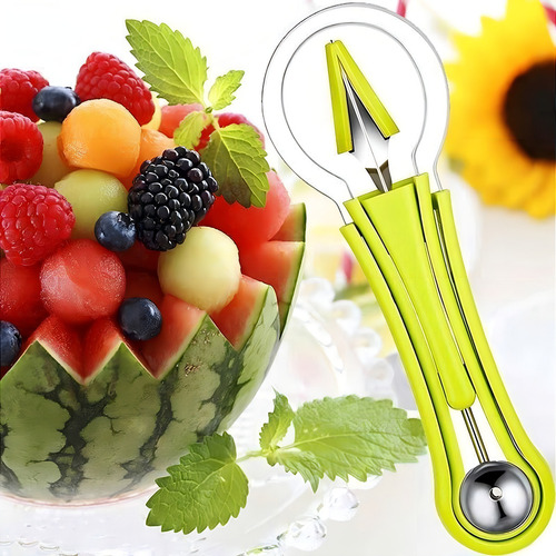 Fatiador De Frutas 4 Em 1 Cortador Melância Melão Aço Inox