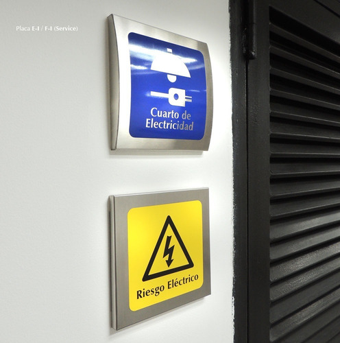 Aviso Señalizacion Para Pasillos Oficinas Baños En Acero