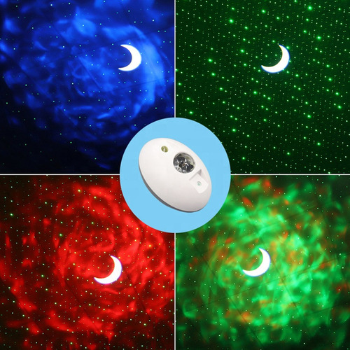 New Projetor De Luz Com 8 Modos De Iluminação Sem Controle