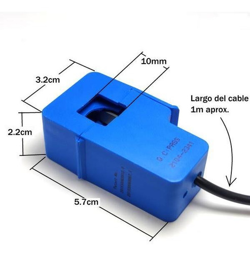 Sct013 Sensor De Corriente Alterna 100a 1v