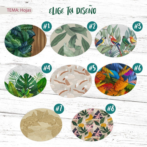 Mantelitos Individuales Para Mesa Redondos 20pz