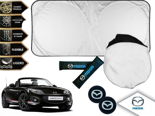 Cubresol + Almohadillas + 2 P.vasos Mazda Mx5 2013