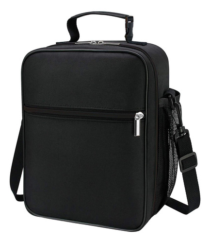 Bolso Lonchera Zm-youtoo Negro Con Correa