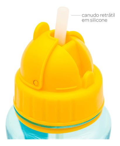 Garrafinha Infantil Buba Desmame Limão Com Canudo 350ml