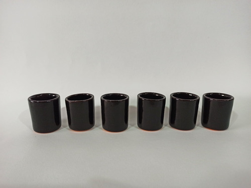 Imagen 5 de 6 de Juego De 6 Vasos Shot De Negro