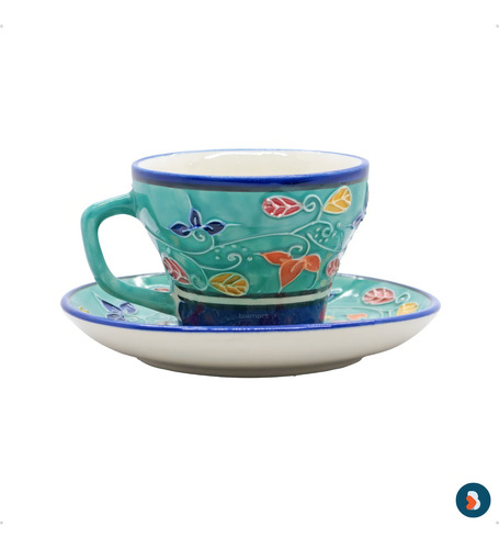 Xícara De Porcelana Café Chá Média Com Pires 140ml