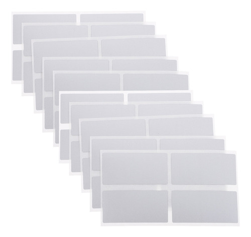 Adhesivos Rectangulares Para Tarjetas Rasca, 50 Unidades