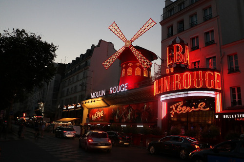 Imagen 1 de 5 de Cuadro 16-moulin-rouge-paris-3 32x20 C/marco De Madera